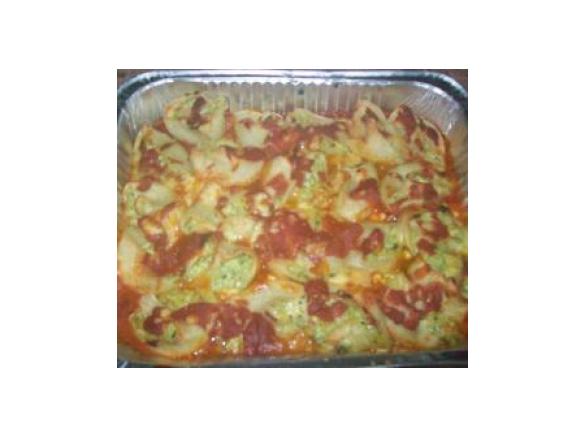 " Conchiglioni ripieni "- muszle nadziewane cukinia