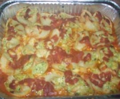 " Conchiglioni ripieni "- muszle nadziewane cukinia
