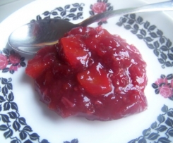 Dżem borówkowo-malinowy z wiśnióweczką i kawałkami owoców