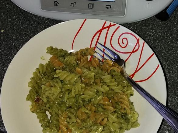 Makaron ze szpinakiem