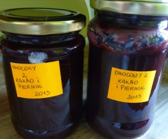 Dżem śliwka-porzeczka-malina z kakao i piernikową nutą :-)