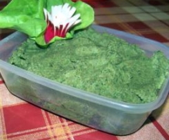 Pasta ze szpinaku i ciecierzycy: do chleba i do makaronu