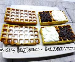 Gofry jaglano - bananowe