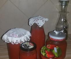 Pomidorowy przecier (sok)