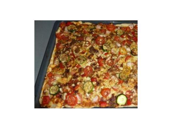 Pizza na cieńkim spodzie :-)