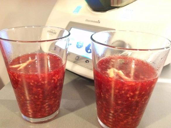 Kisiel malinowy z limonką