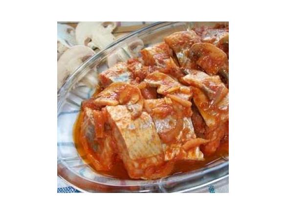 Śledzie z pieczarkami