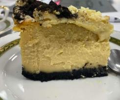 Sernik z masłem orzechowym