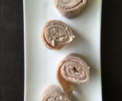 Gryczane zawijaski z pastą z wędliny