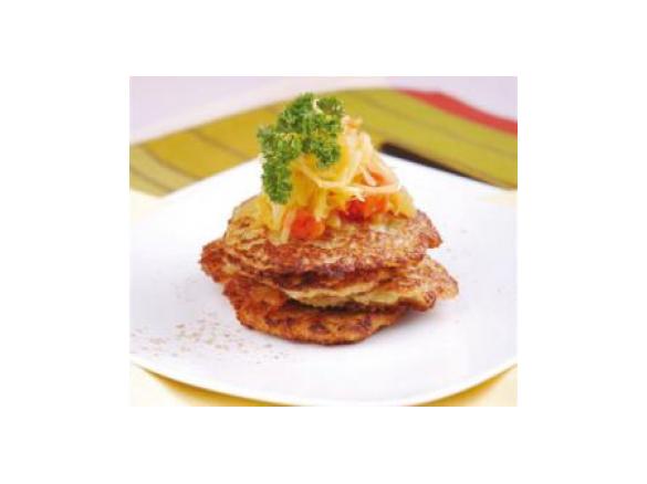 Placki ziemniaczane z kiszoną kapustą