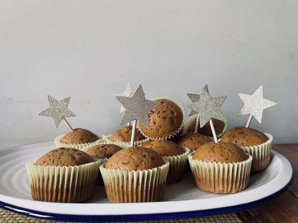 Babeczki z purée z pieczonej dyni