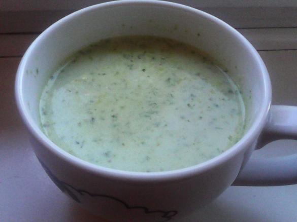 Zupa krem z zielonej sałaty