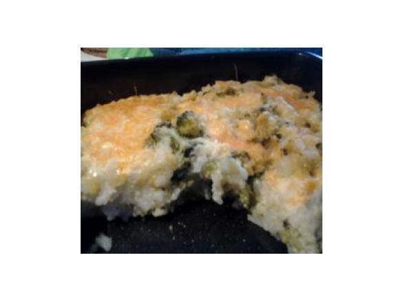 zapiekanka ryzowa z brokulami