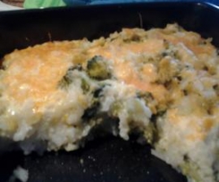 zapiekanka ryzowa z brokulami