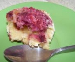 Maliny z jabłkami pod kruszonką