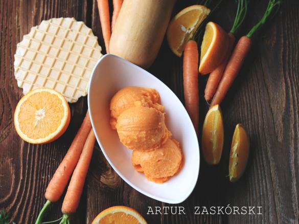 SORBET MARCHEWKOWO-DYNIOWO-POMARAŃCZOWY