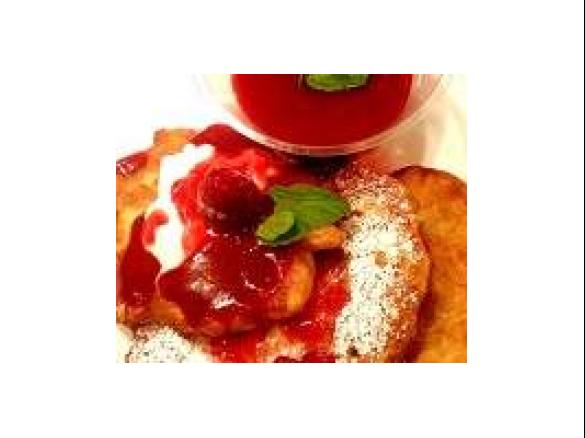 Racuchy z musem malinowym