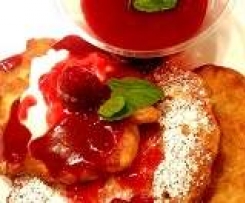 Racuchy z musem malinowym