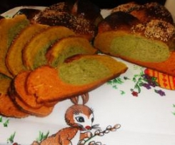 Chleb "Trzy kolory" na wielkanoc