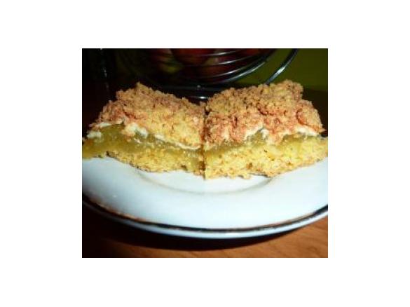 Pyszne ciasto kruche z rabarbarowym dżemem :-)