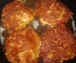 Placki z pieczarek i papryki