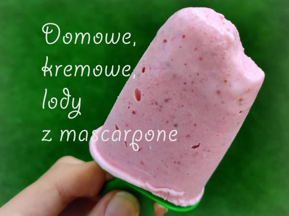 Lody owocowe z mascarpone