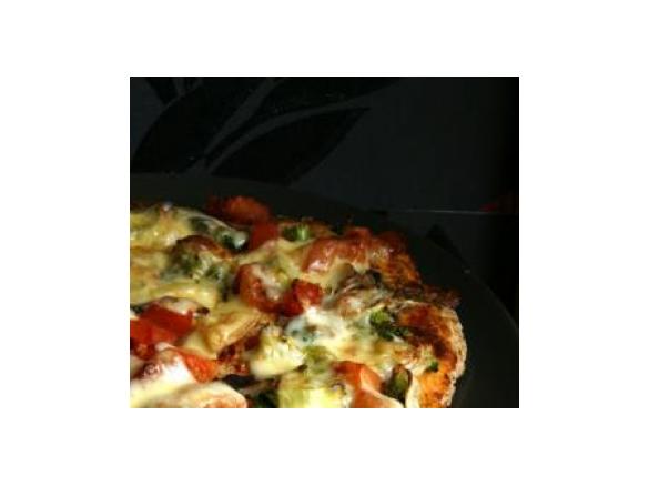 Pizza pszenno-razowa czyli zdrowsza!