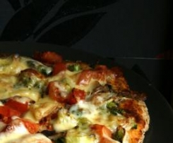 Pizza pszenno-razowa czyli zdrowsza!