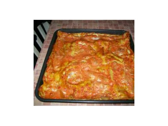 Zielone "lasagne" z grzybkami i karczochami