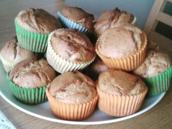 Muffinki bananowo - krówkowe
