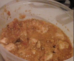 Warzywa z piersią do ryżu