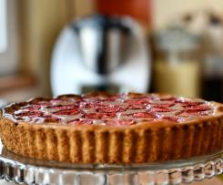 Tarta z budyniem truskawkowym