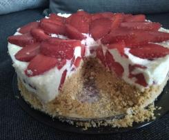 Letnie śmietankowe ciasto z truskawkami - moja wersja przepisu z cookidoo